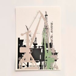 KREATIVE ART BILBAO. KAB33 POSTAL VERTICAL PUERTO